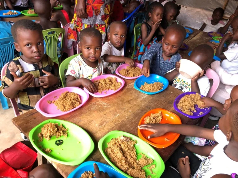 Feeding the children at the centre (You can provide food to our children now)-2